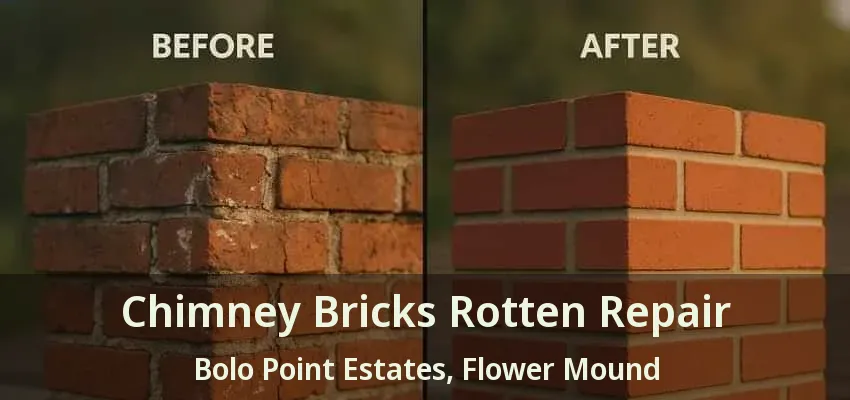 Chimney Bricks Rotten Repair Bolo Point Estates, Flower Mound - TX