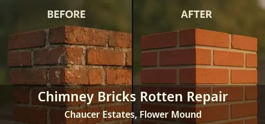 Chimney Bricks Rotten Repair Chaucer Estates, Flower Mound - TX