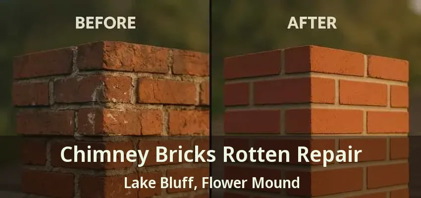 Chimney Bricks Rotten Repair Lake Bluff, Flower Mound - TX
