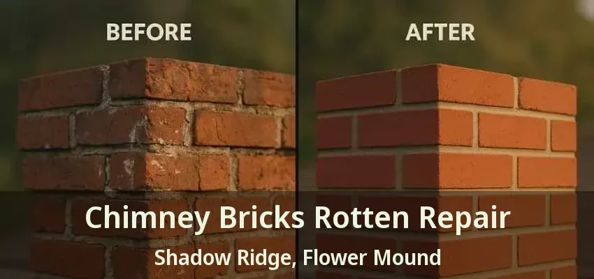 Chimney Bricks Rotten Repair Shadow Ridge, Flower Mound - TX