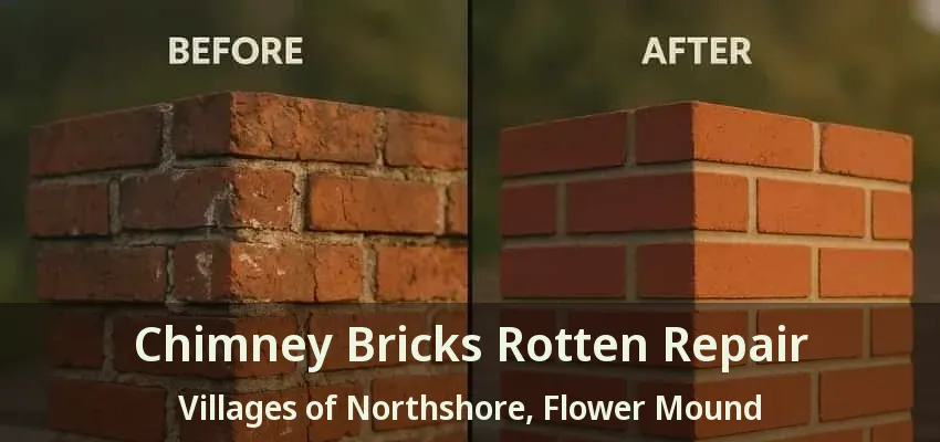 Chimney Bricks Rotten Repair Villages of Northshore, Flower Mound - TX