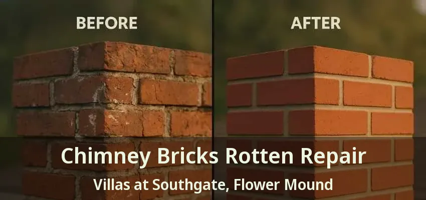 Chimney Bricks Rotten Repair Villas at Southgate, Flower Mound - TX
