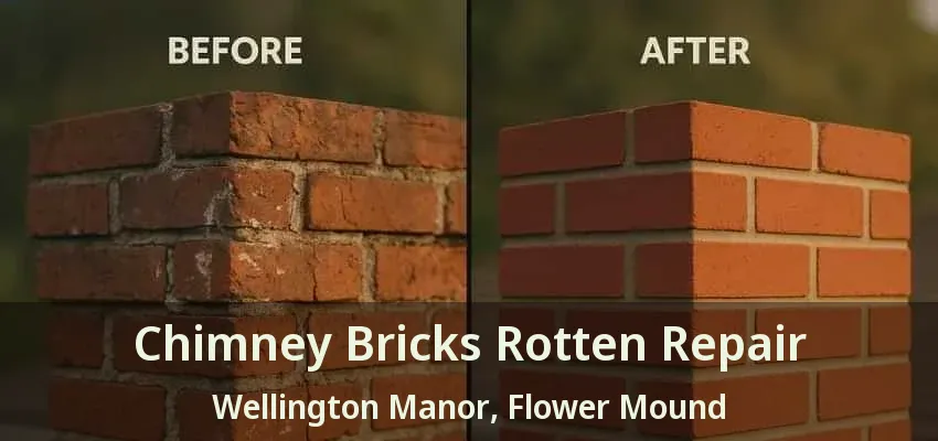 Chimney Bricks Rotten Repair Wellington Manor, Flower Mound - TX