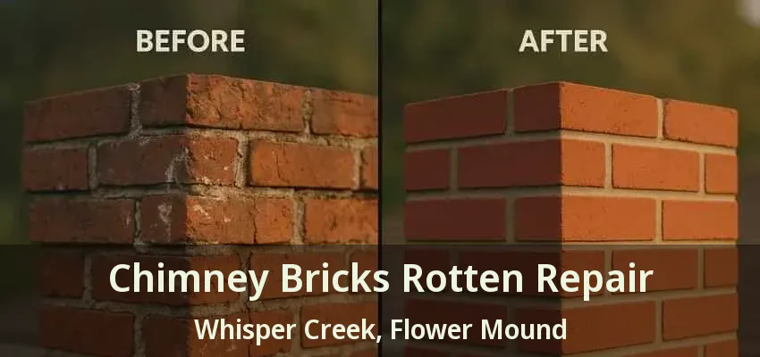 Chimney Bricks Rotten Repair Whisper Creek, Flower Mound - TX