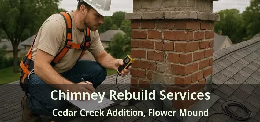 Chimney Rebuild Services Cedar Creek Addition, Flower Mound - TX