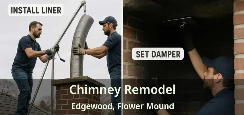 Chimney Remodel Edgewood, Flower Mound - TX