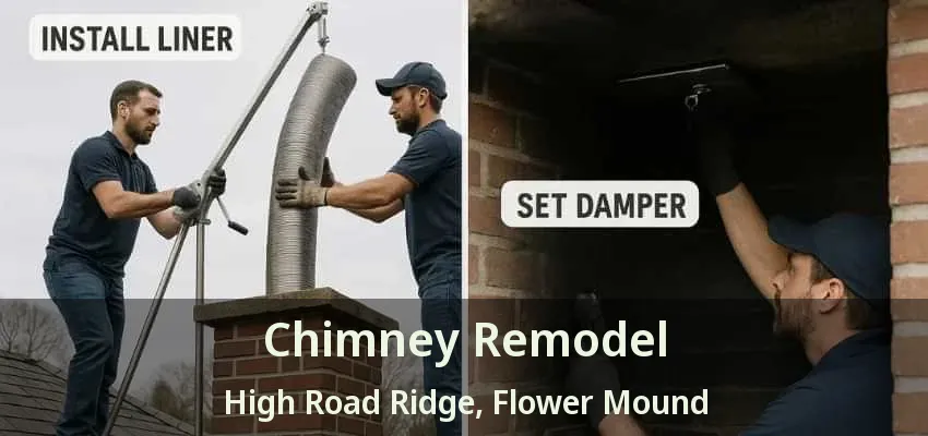 Chimney Remodel High Road Ridge, Flower Mound - TX