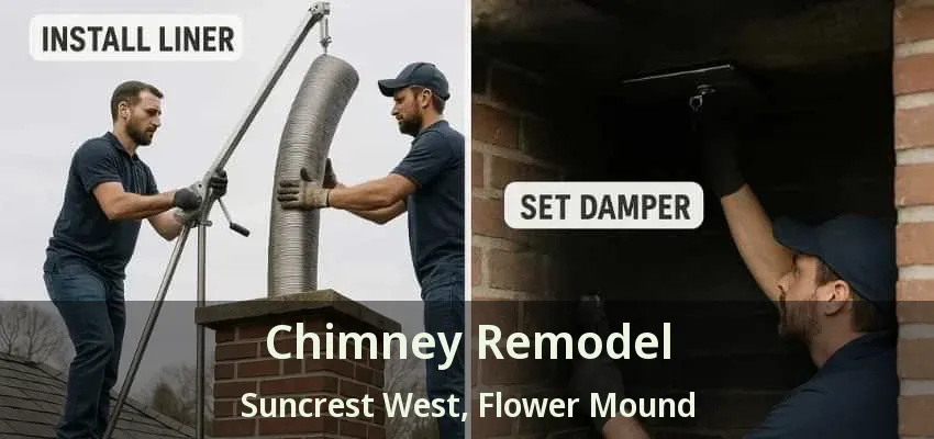 Chimney Remodel Suncrest West, Flower Mound - TX