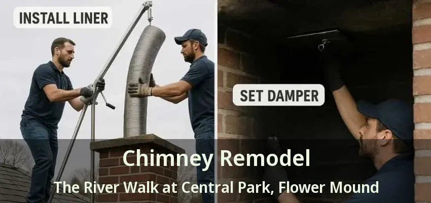 Chimney Remodel The River Walk at Central Park, Flower Mound - TX
