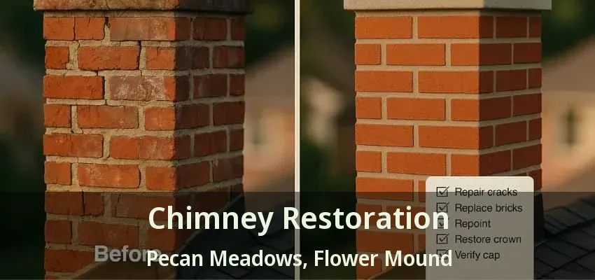 Chimney Restoration Pecan Meadows, Flower Mound - TX