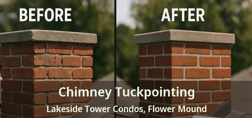 Chimney Tuckpointing Lakeside Tower Condos, Flower Mound - TX