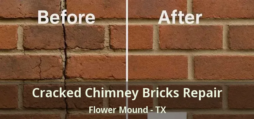 Cracked Chimney Bricks Repair Flower Mound - TX