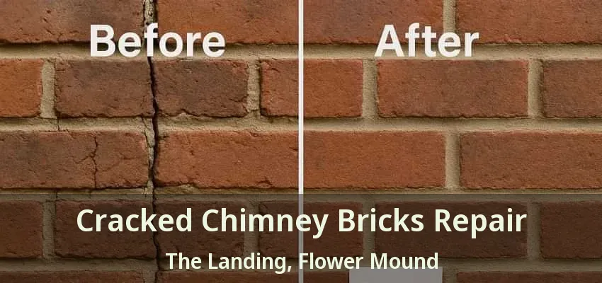 Cracked Chimney Bricks Repair The Landing, Flower Mound - TX