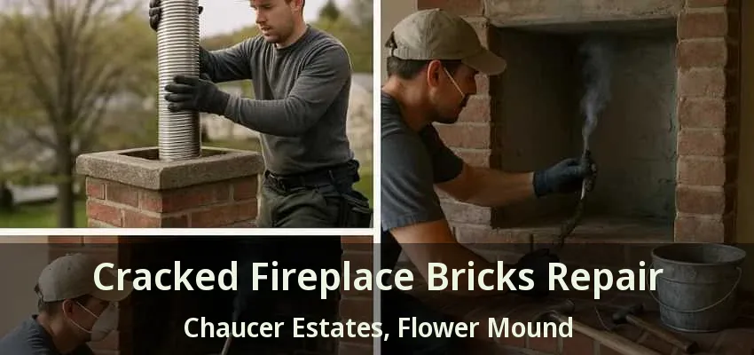 Cracked Fireplace Bricks Repair Chaucer Estates, Flower Mound - TX