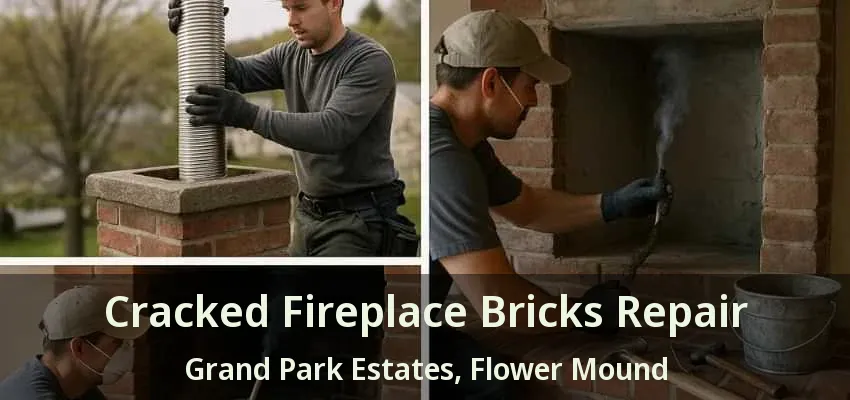 Cracked Fireplace Bricks Repair Grand Park Estates, Flower Mound - TX