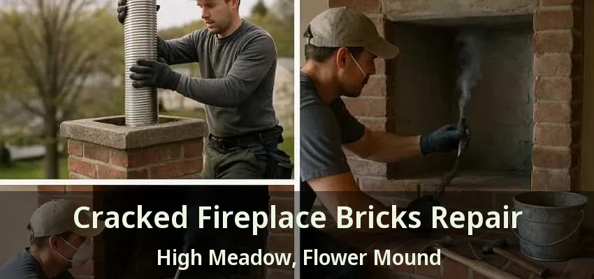 Cracked Fireplace Bricks Repair High Meadow, Flower Mound - TX