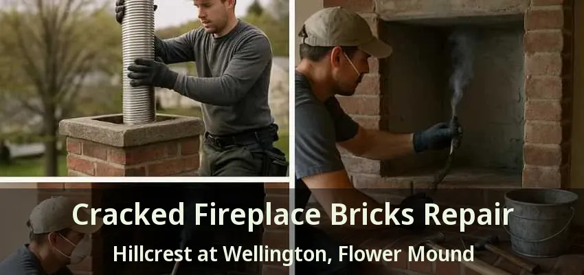 Cracked Fireplace Bricks Repair Hillcrest at Wellington, Flower Mound - TX