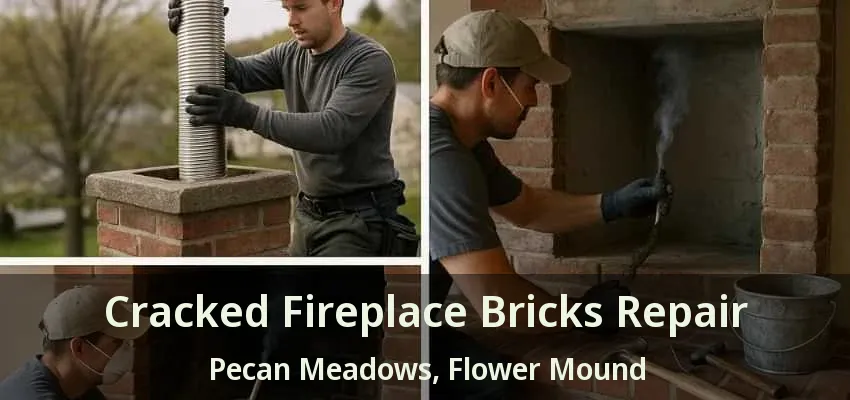 Cracked Fireplace Bricks Repair Pecan Meadows, Flower Mound - TX