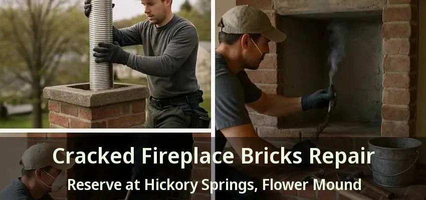 Cracked Fireplace Bricks Repair Reserve at Hickory Springs, Flower Mound - TX