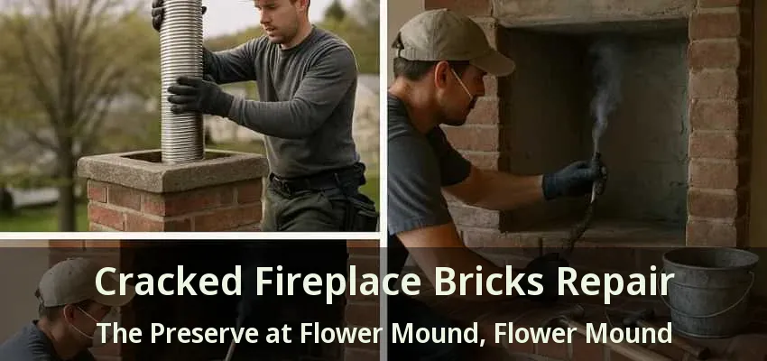 Cracked Fireplace Bricks Repair The Preserve at Flower Mound, Flower Mound - TX