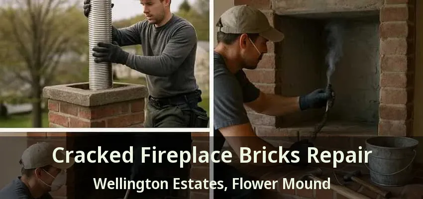 Cracked Fireplace Bricks Repair Wellington Estates, Flower Mound - TX