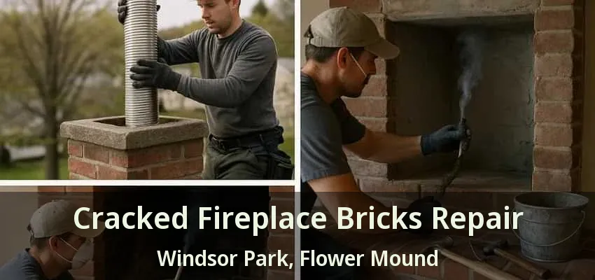 Cracked Fireplace Bricks Repair Windsor Park, Flower Mound - TX