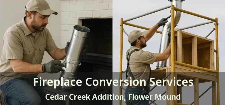 Fireplace Conversion Services Cedar Creek Addition, Flower Mound - TX