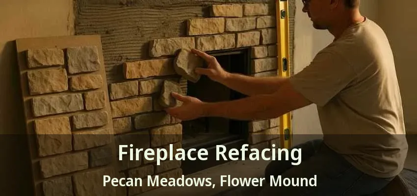 Fireplace Refacing Pecan Meadows, Flower Mound - TX