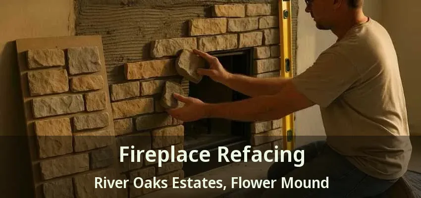Fireplace Refacing River Oaks Estates, Flower Mound - TX