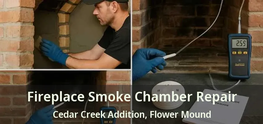 Fireplace Smoke Chamber Repair Cedar Creek Addition, Flower Mound - TX