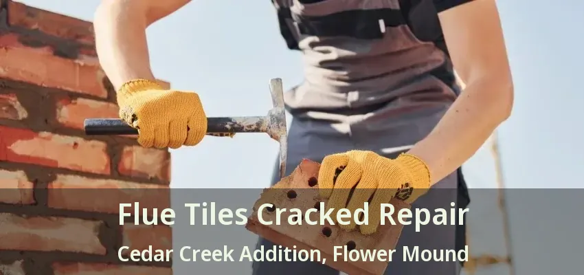 Flue Tiles Cracked Repair Cedar Creek Addition, Flower Mound - TX