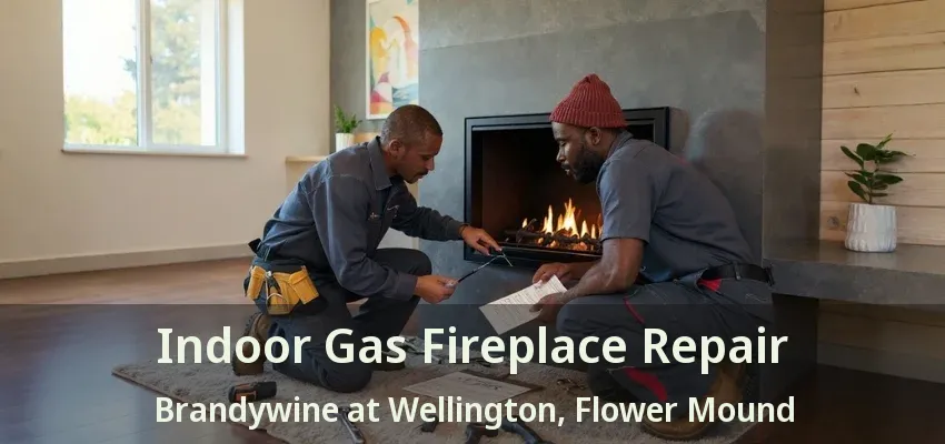 Indoor Gas Fireplace Repair Brandywine at Wellington, Flower Mound - TX