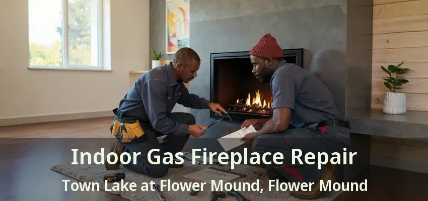 Indoor Gas Fireplace Repair Town Lake at Flower Mound, Flower Mound - TX