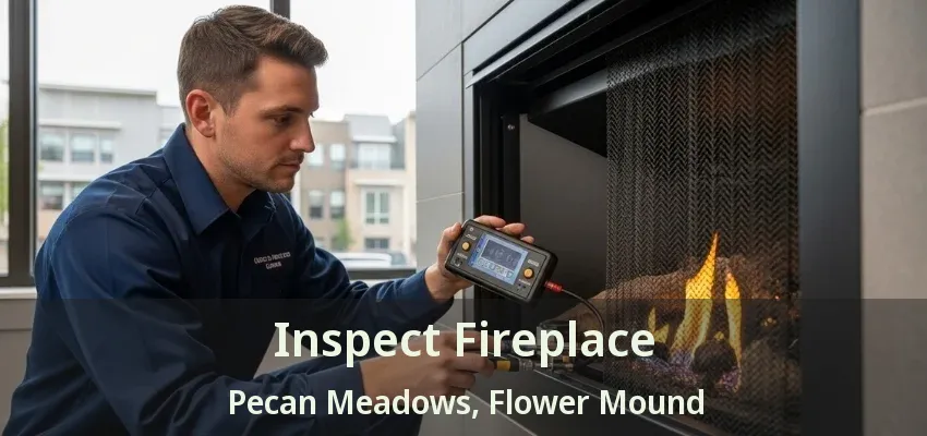Inspect Fireplace Pecan Meadows, Flower Mound - TX