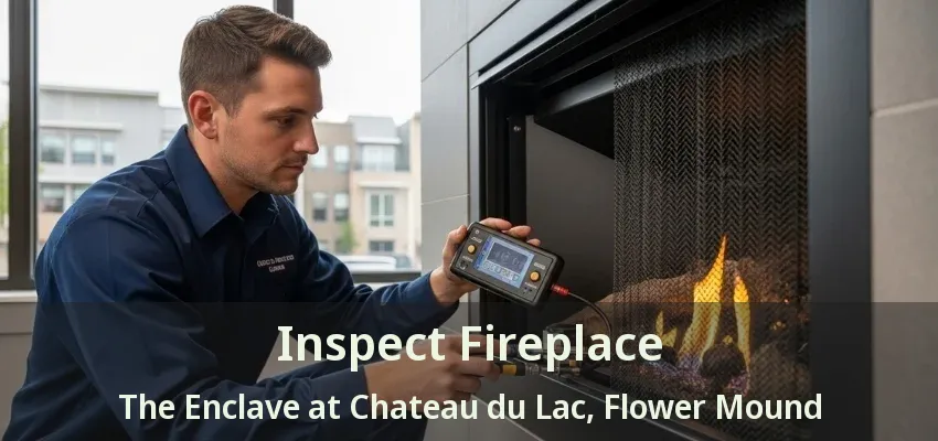 Inspect Fireplace The Enclave at Chateau du Lac, Flower Mound - TX