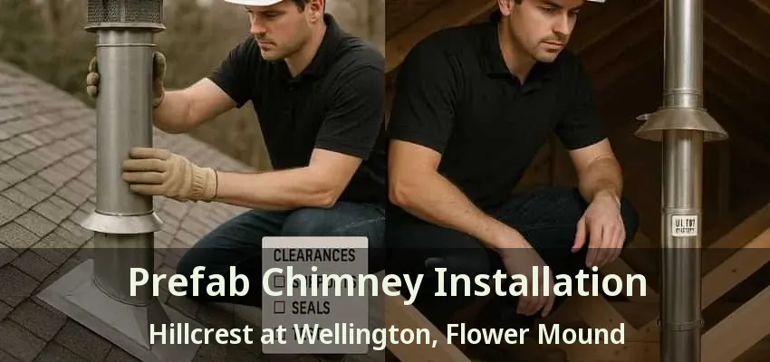 Prefab Chimney Installation Hillcrest at Wellington, Flower Mound - TX