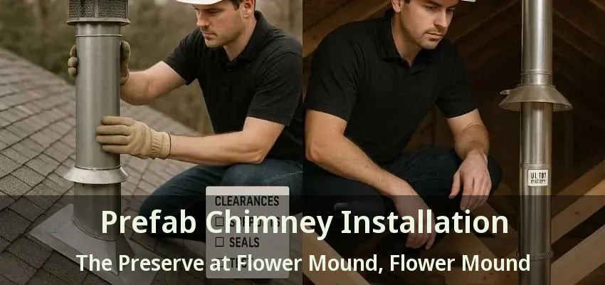 Prefab Chimney Installation The Preserve at Flower Mound, Flower Mound - TX