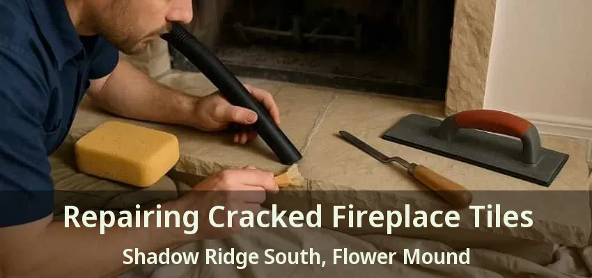 Repairing Cracked Fireplace Tiles Shadow Ridge South, Flower Mound - TX
