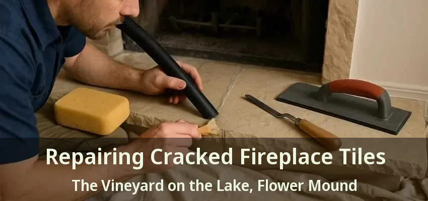 Repairing Cracked Fireplace Tiles The Vineyard on the Lake, Flower Mound - TX