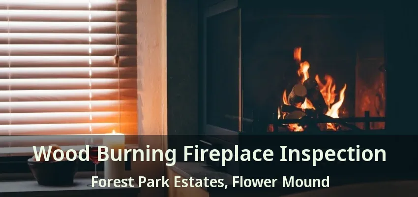 Wood Burning Fireplace Inspection Forest Park Estates, Flower Mound - TX