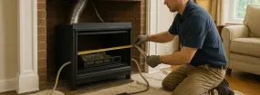 Fireplace Conversion Services Cedar Creek Addition, Flower Mound